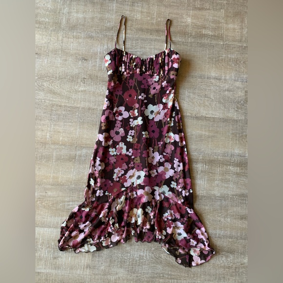 City Triangles Dresses & Skirts - Vtg City Triangles Y2K Fairy whimsiGoth Asymmetrical Hem Dress M Midi padded